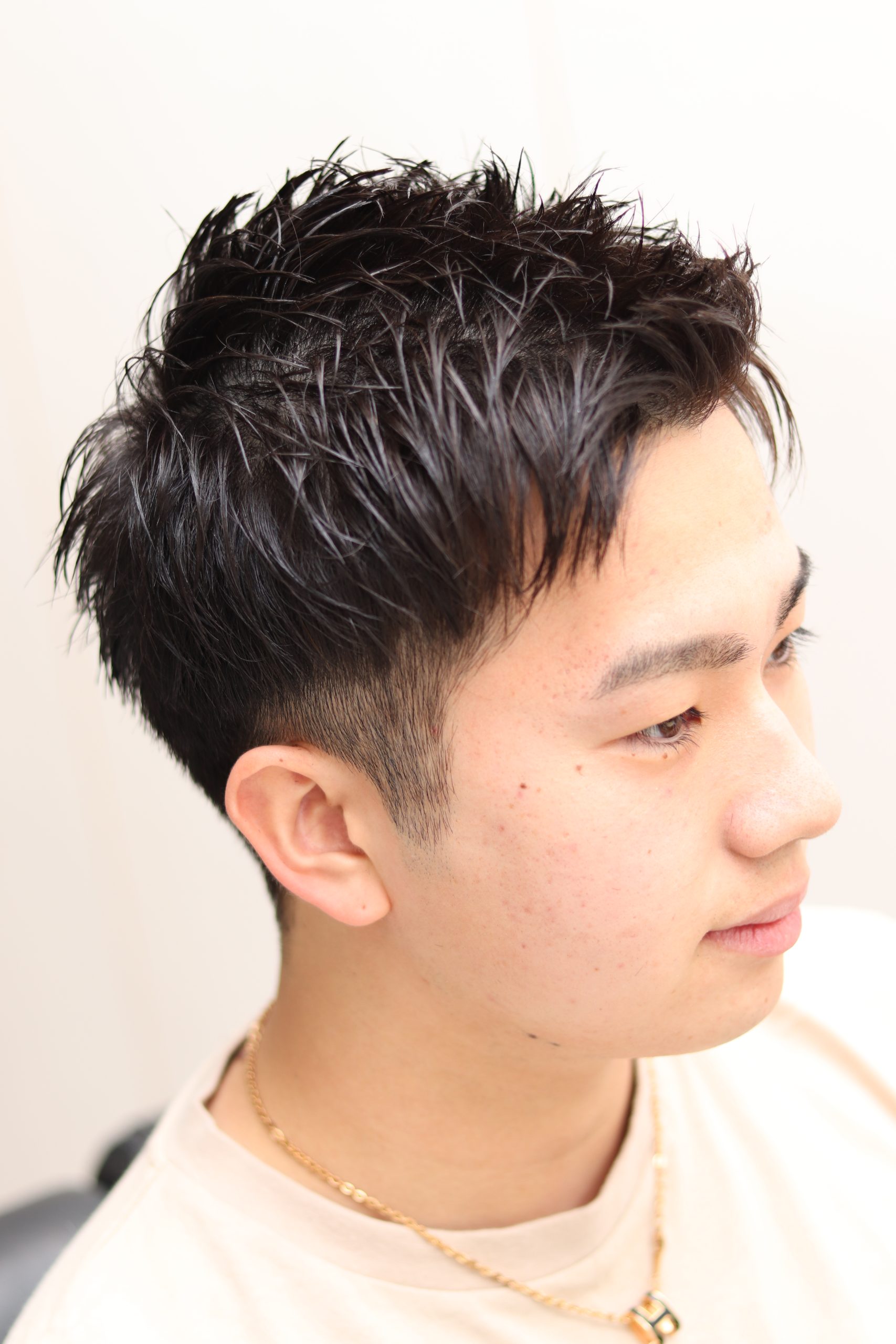 ショートスタイル/ツーブロックアップバング/爽やか/ビジネス