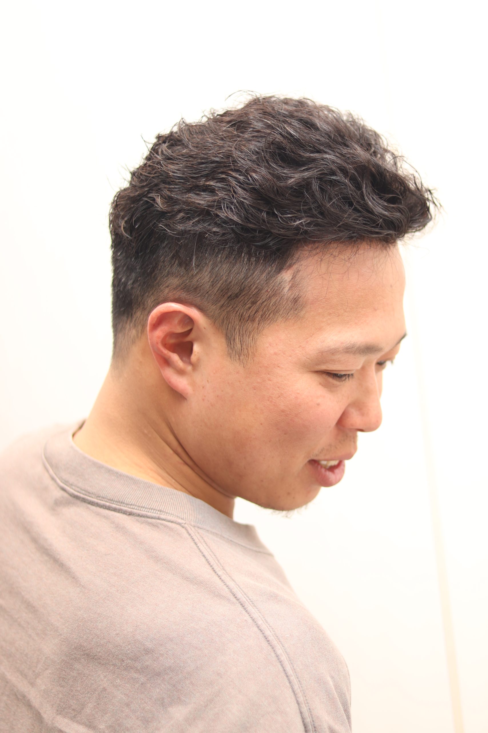 短くても巻けるツイストパーマ