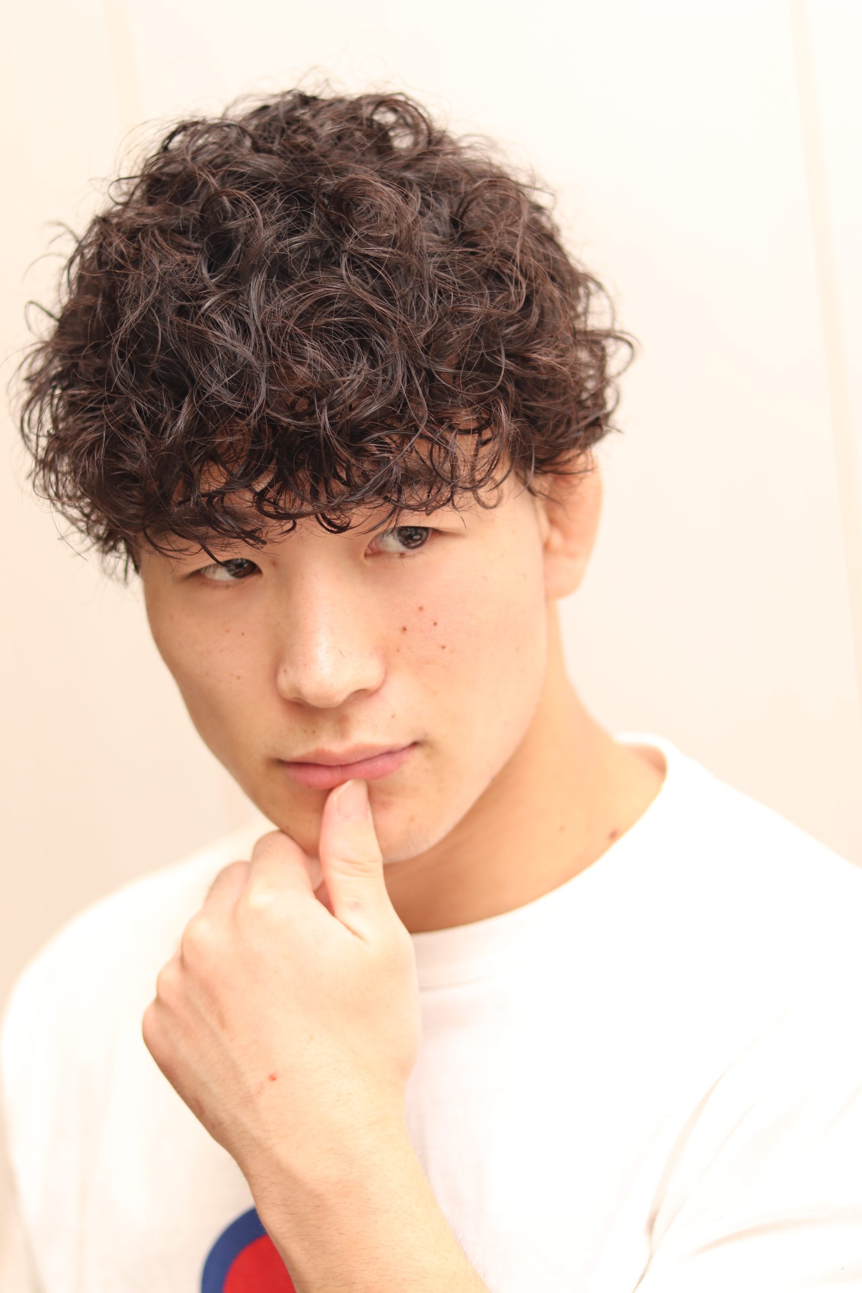 マッシュカジュアルハードスパイラルパーマ/ツーブロック