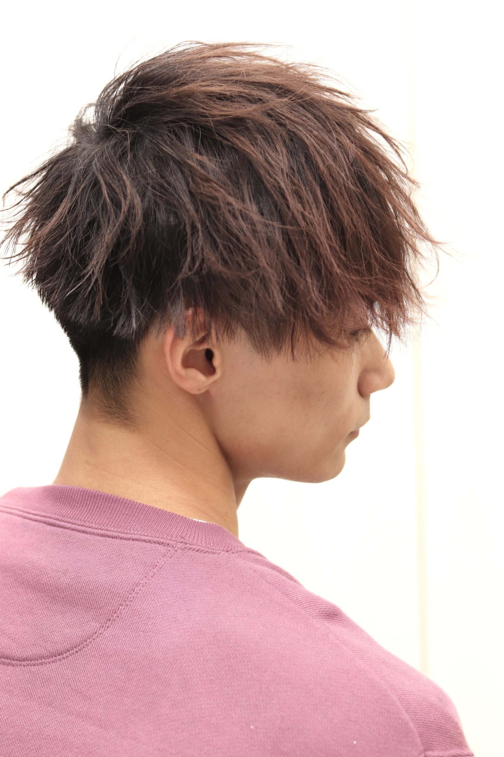 無造作マッシュメンズショート☆マットカラーツイストパーマ