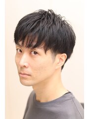 20代30代メンズソフトツーブロックビジネス大人カッコイイ