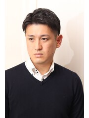 20代30代ツーブロック/ビジネススタイル/アップバング