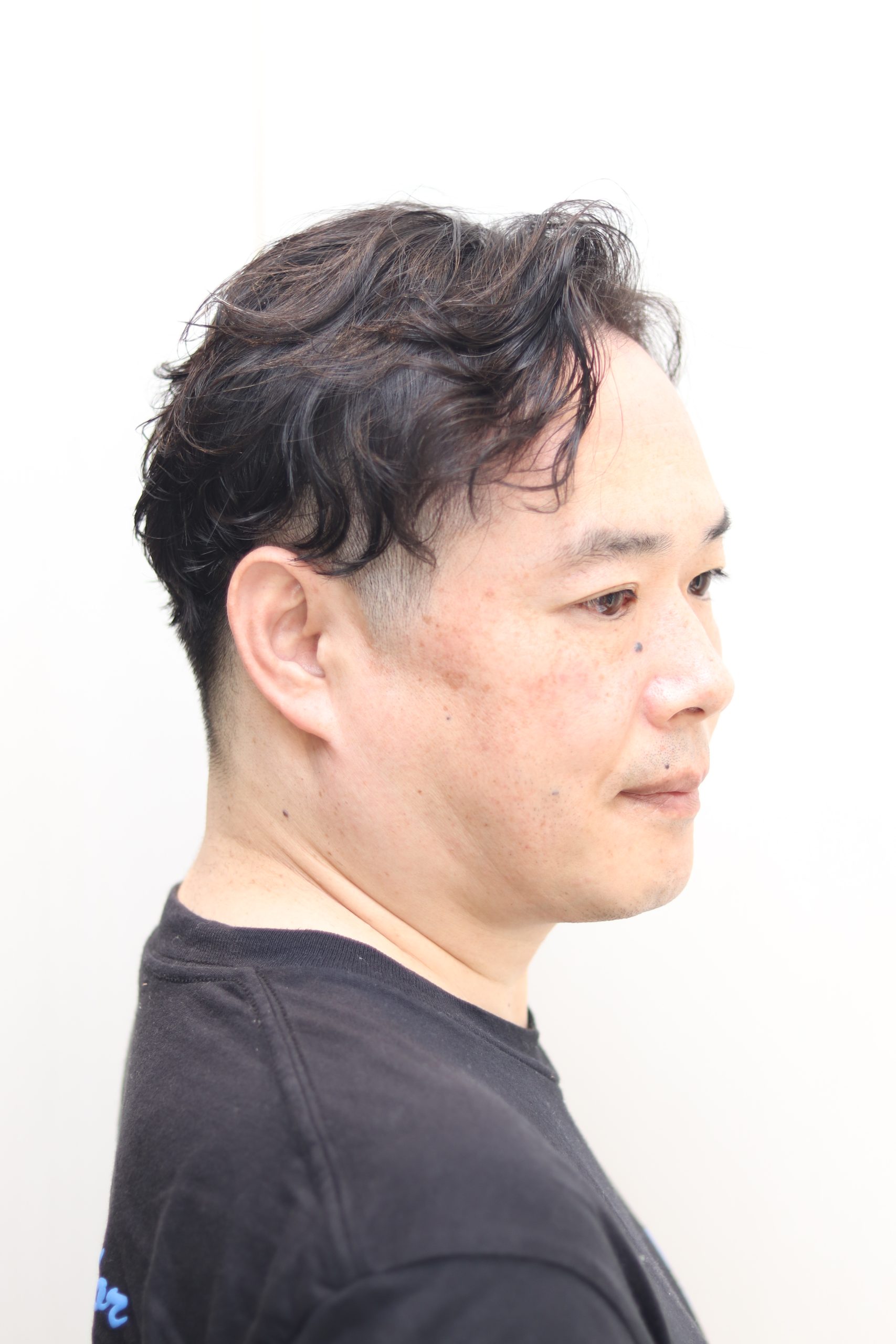 30代40代メンズナチュラルパーマ/ツーブロックスタイル/ビジネス