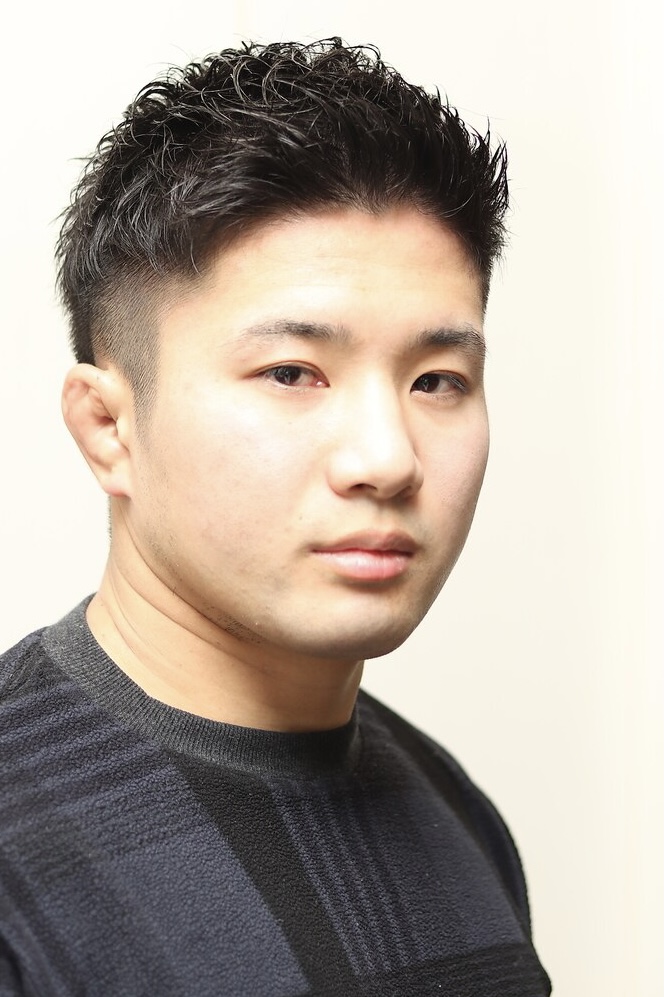 無造作マッシュメンズショートマットカラービジネスツーブロック