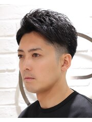 20代30代40代メンズアップバング清潔感爽やかビジカジ