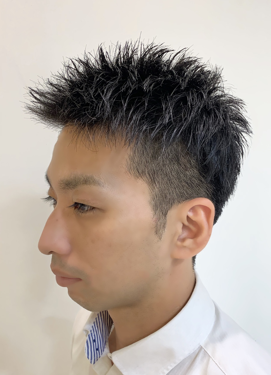 ツーブロックアップバング