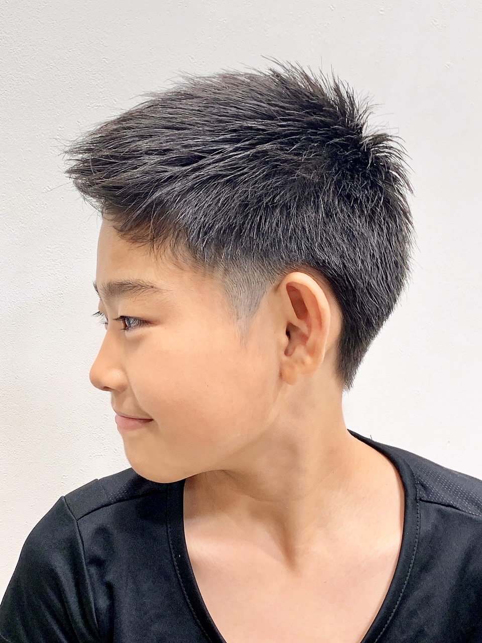 キッズでも格好良く!アップバングツーブロック