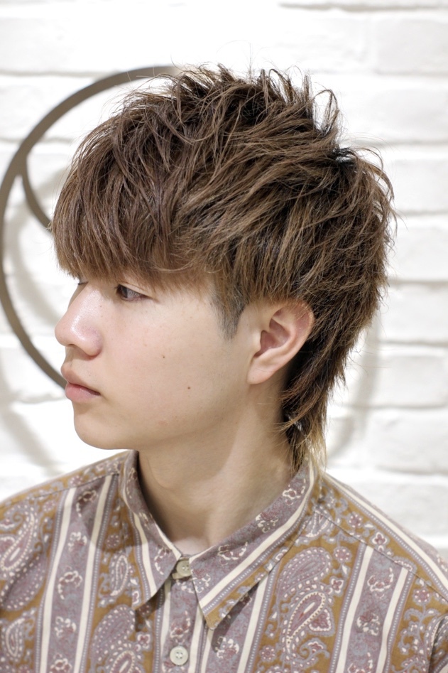 フェザーマッシュツーブロウルフスタイル