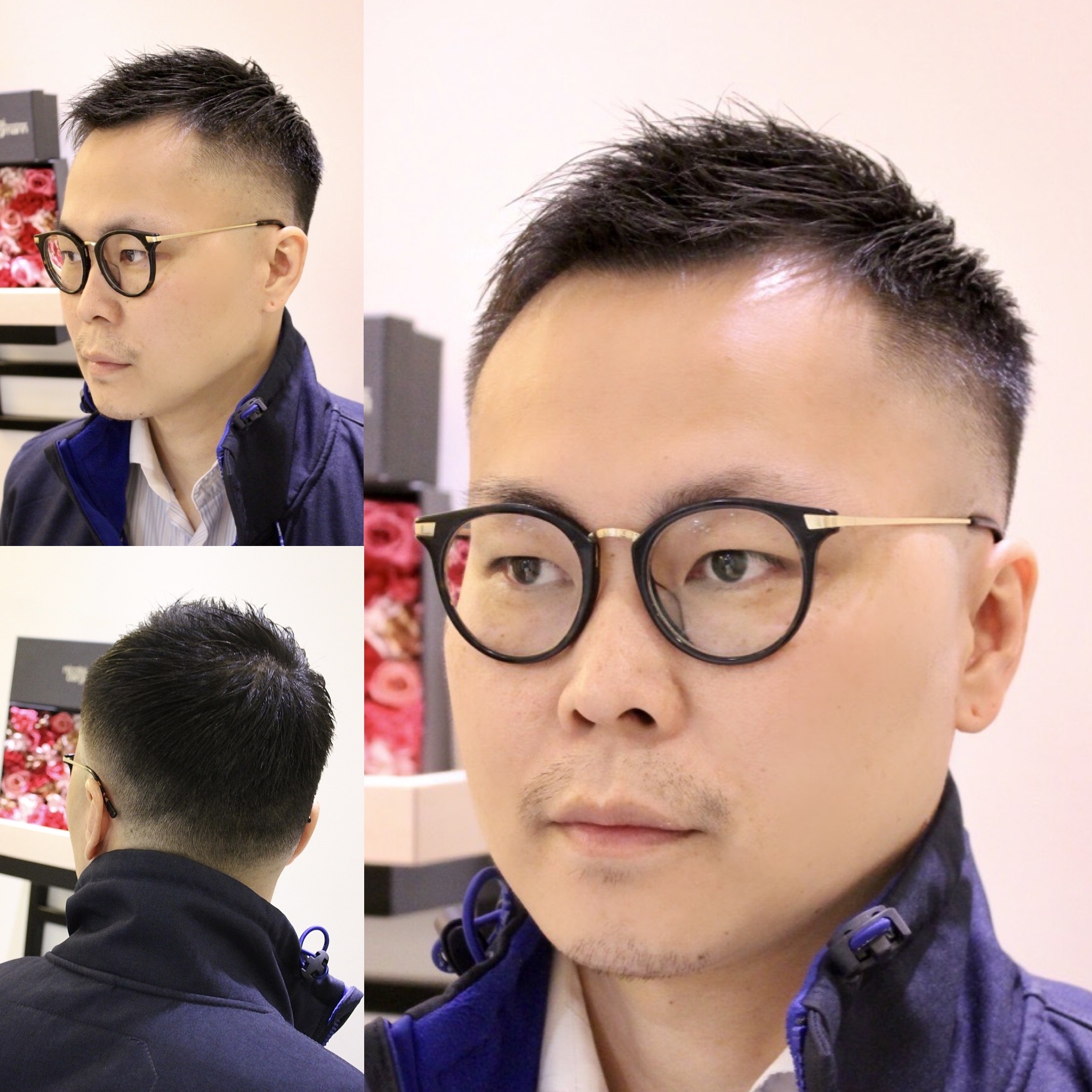 おしゃれ坊主ソフトモヒカンフェード