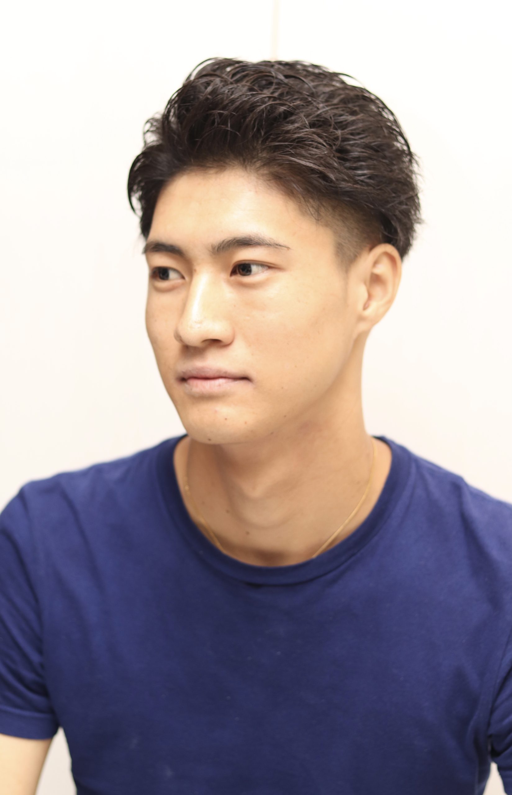 オールバッグ刈り上げツーブロック