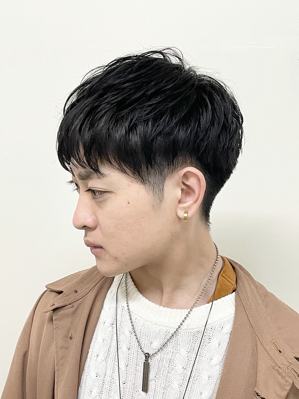 ツーブロ　ショートヘア