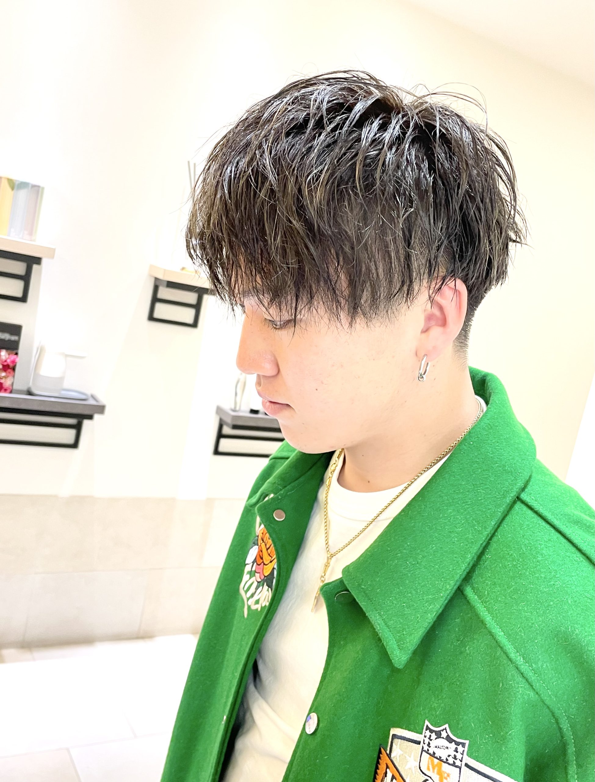 センターパート/パーマ/ツイスト