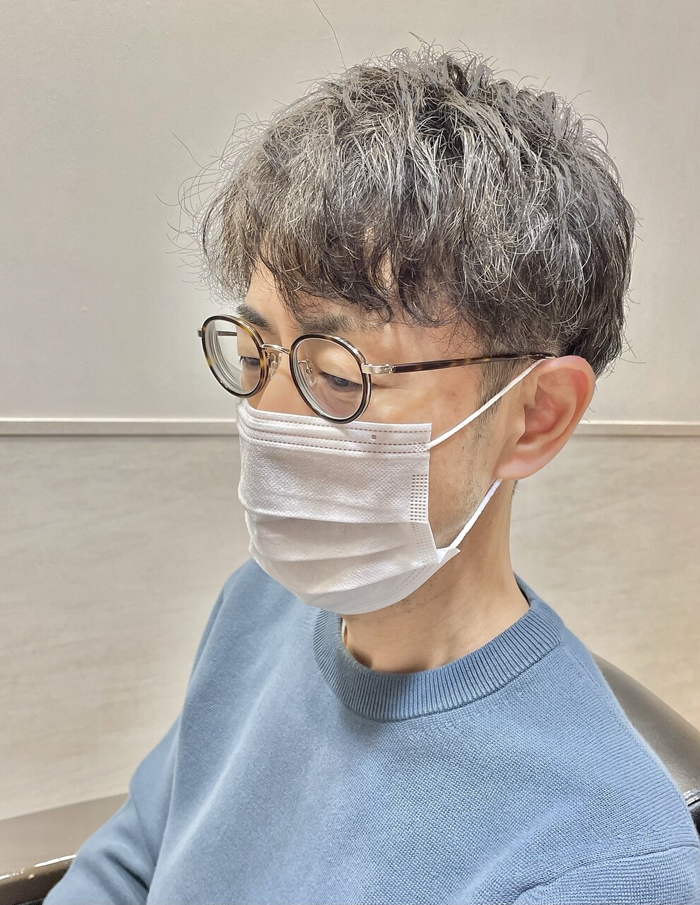 スパイラルパーマ/カジュアルマッシュ/ビジネススタイル