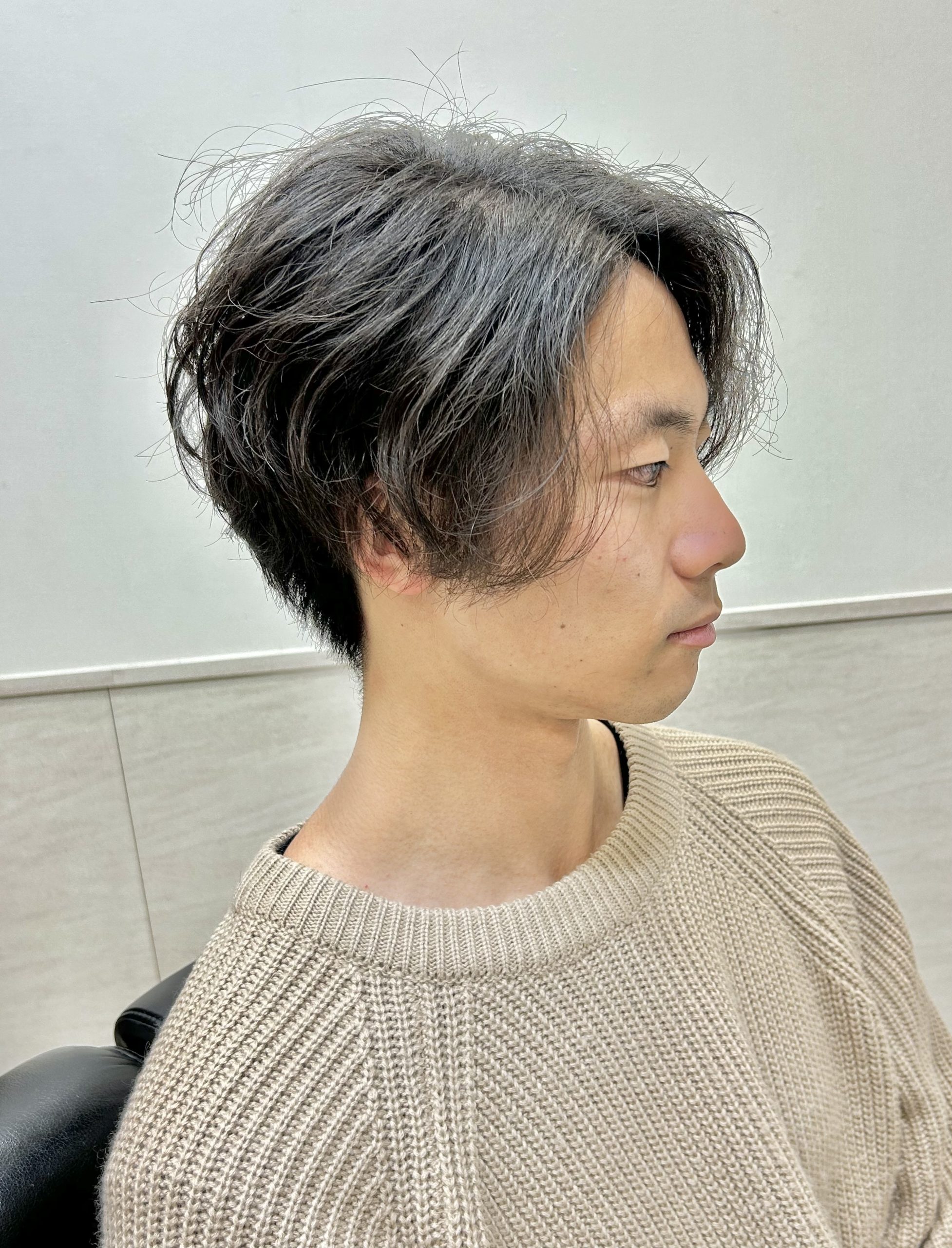 【ヨシザワ聖路加】センター分け/前下がりロング/ツーブロ