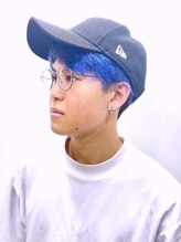 メンズカラー/オーシャンブルー/マッシュ爽やかスタイル