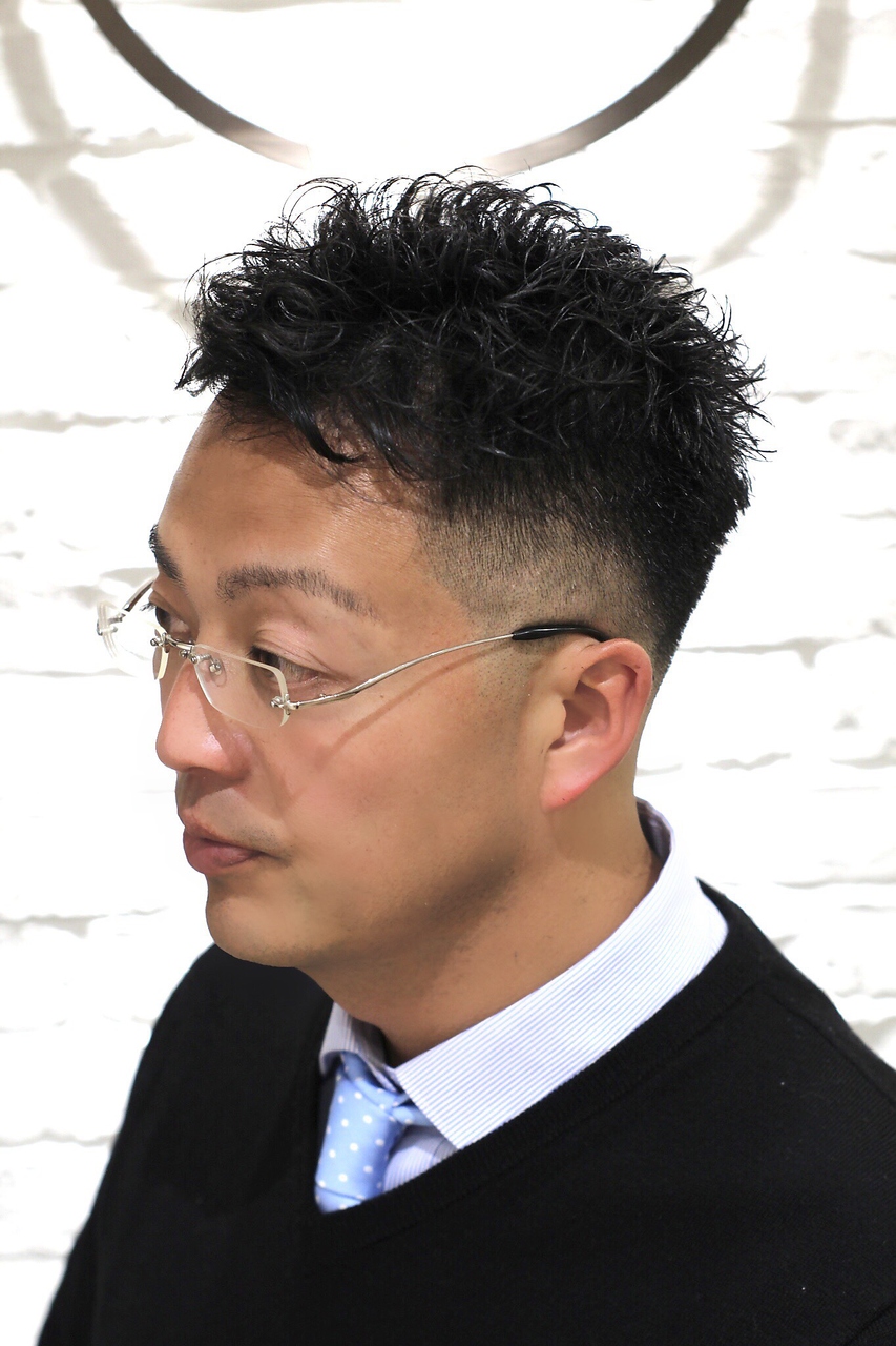 【ヨシザワ横浜】 30代40代ビジカジくせ毛風アイパーフェード