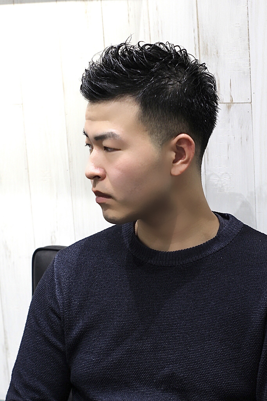 【ヨシザワ横浜】ビジカジくせ毛風パーマフェード