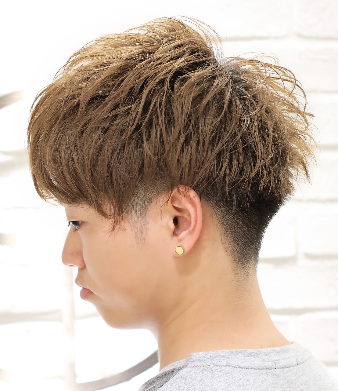 【ヨシザワ横浜】ハイトーン刈り上げツーブロックマッシュ