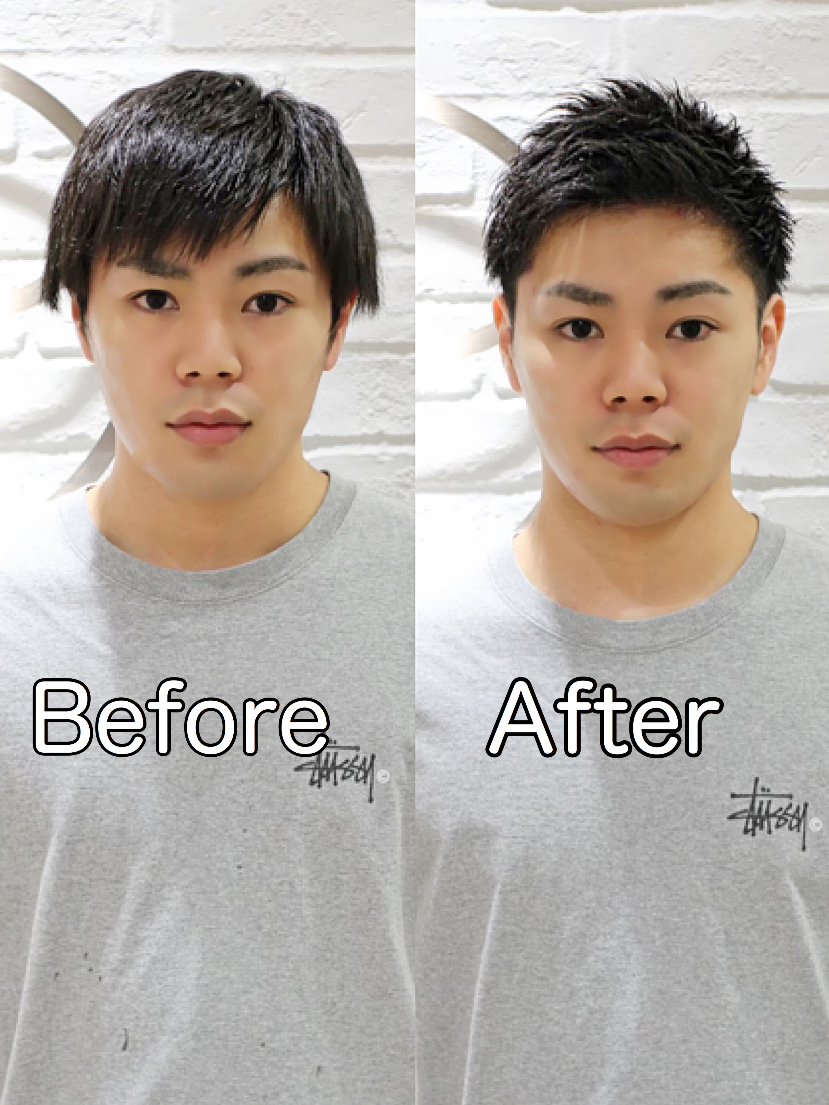 【ヨシザワ横浜】ビフォーアフター爽やかツーブロック刈り上げ