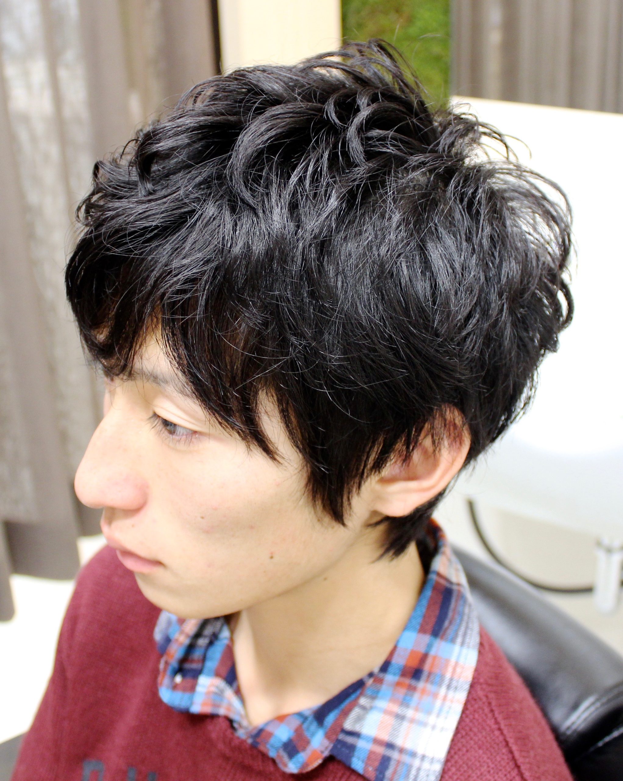 【ヨシザワ横浜】無造作パーマ黒髪ショート