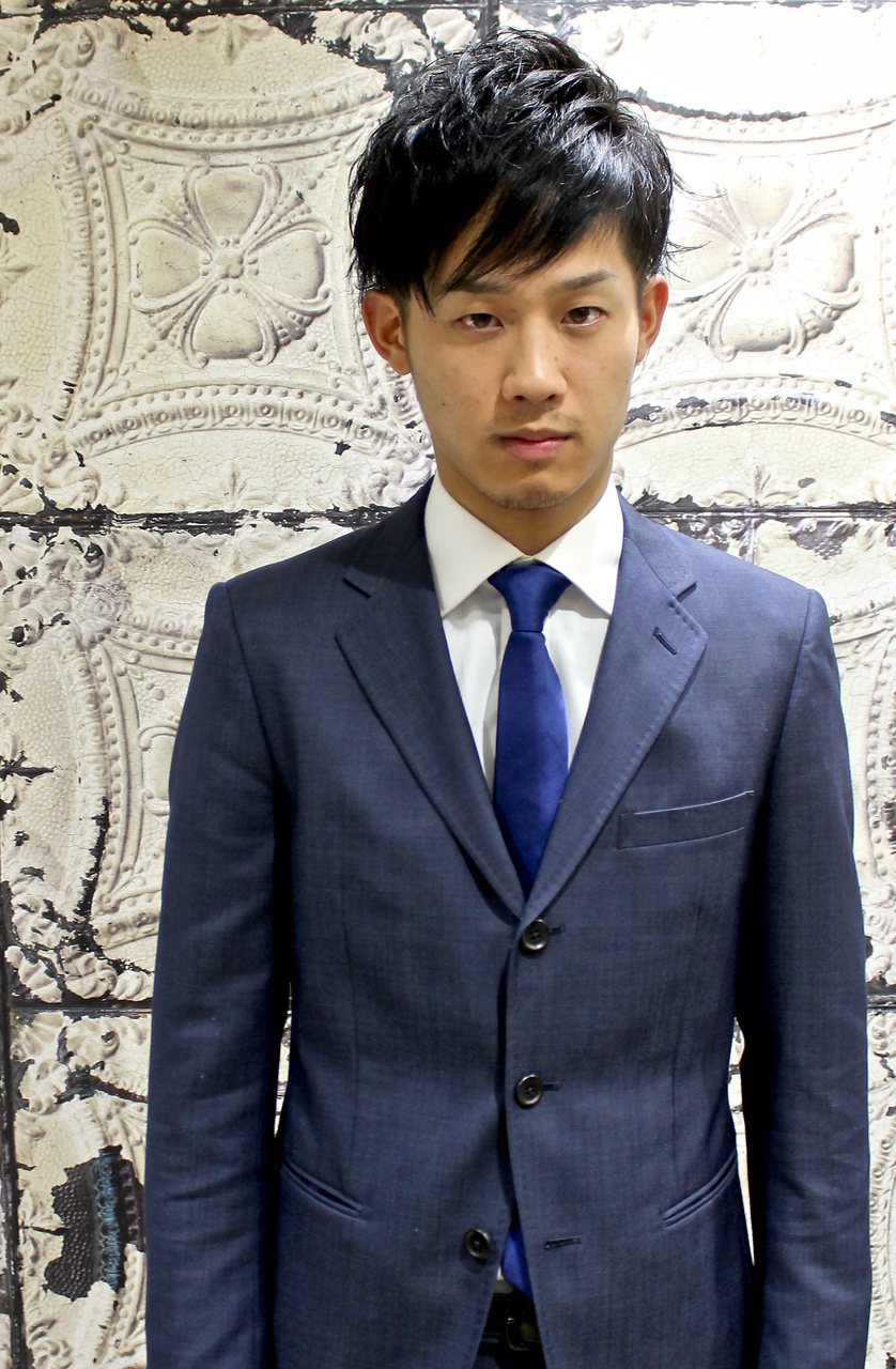 【ヨシザワ横浜】ビジネスツーブロック黒髪パーマビジカジ