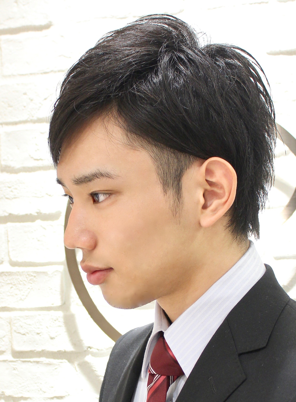 耳掛けビジネスヘア