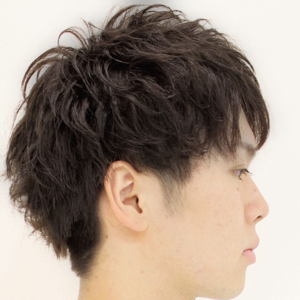 【ヨシザワ横浜】ミディアムツーブロックハードパーマ