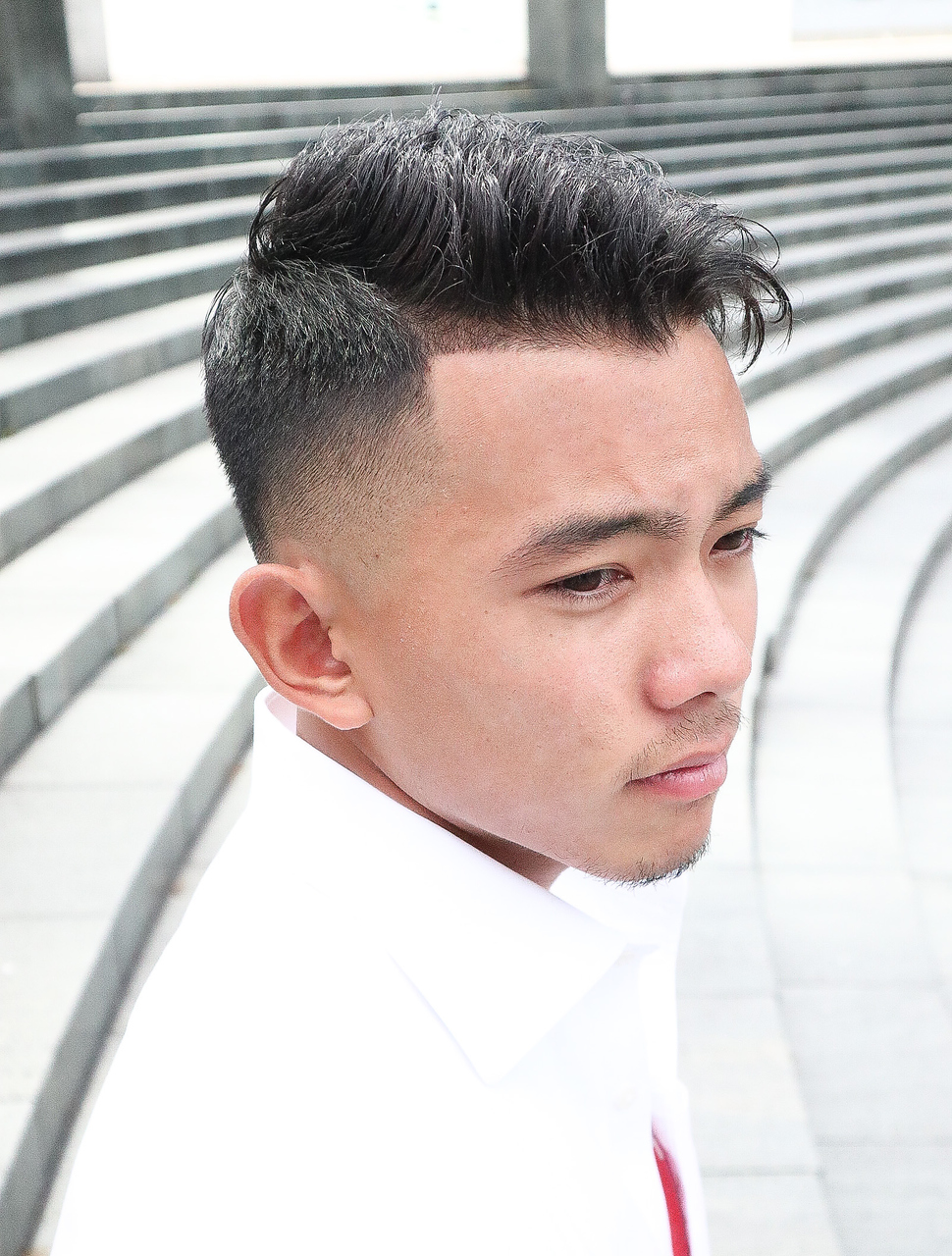 【ヨシザワ横浜】20代30代爽やかアップバングスパイシーショート