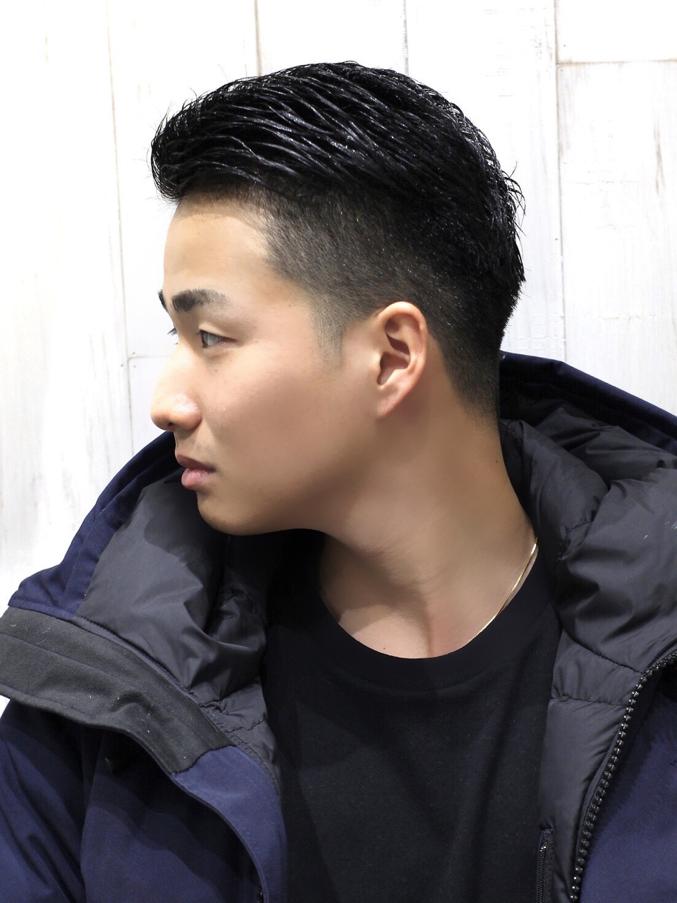 【ヨシザワ横浜】サイドパート刈り上げパーマ