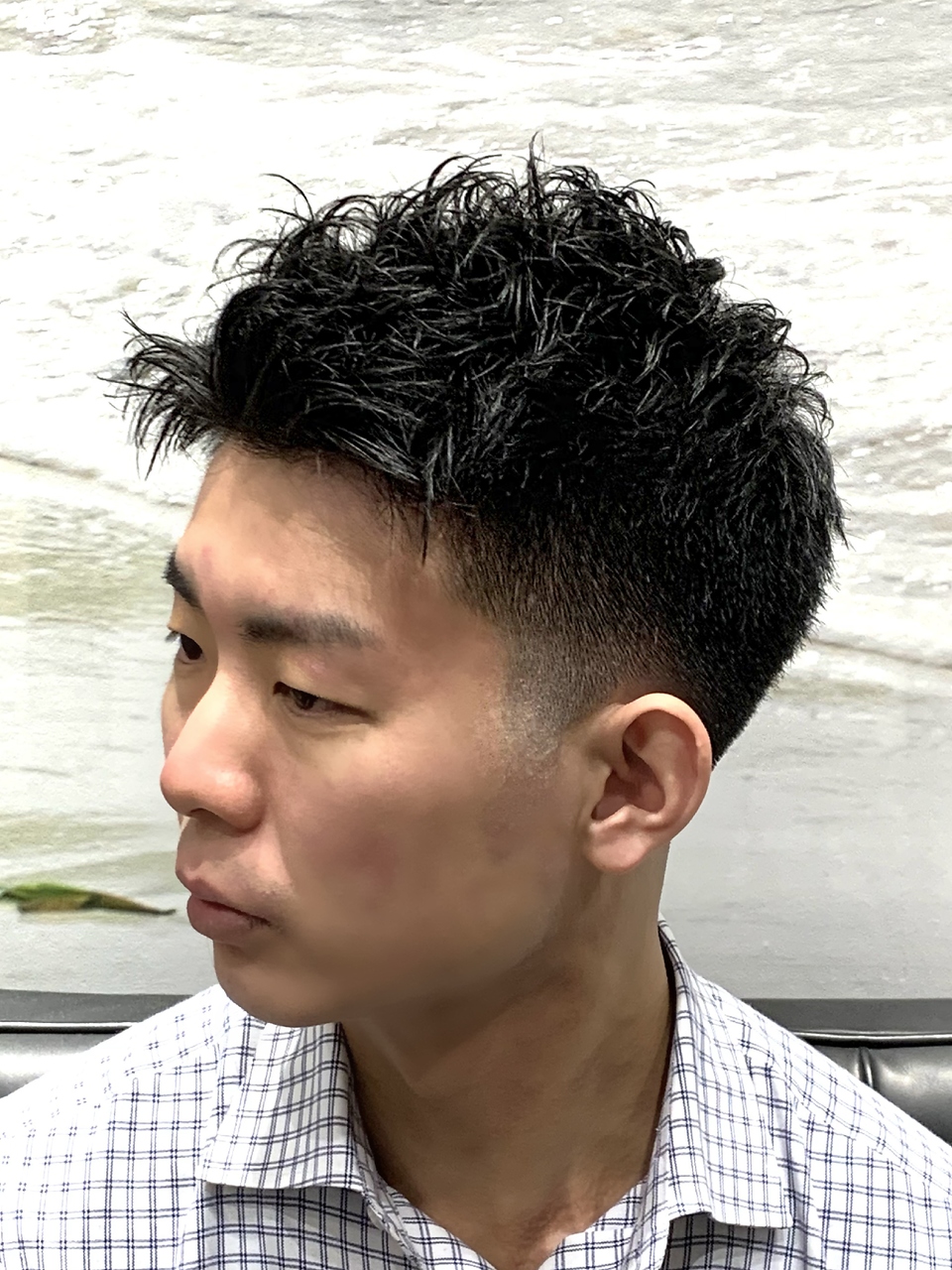 【ヨシザワ横浜】アップバング無造作ビジネスパーマ