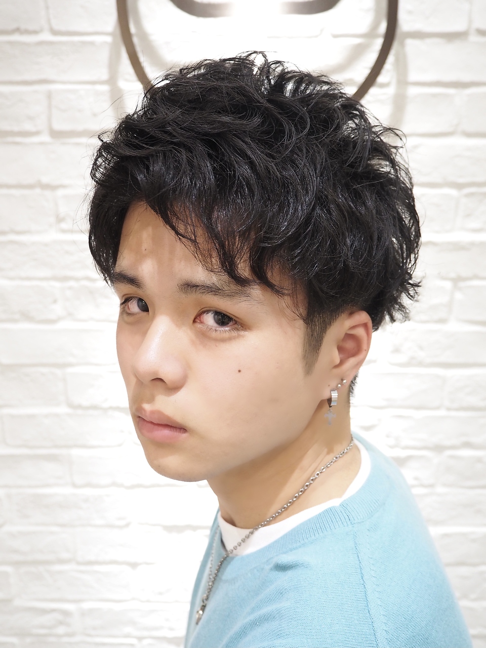 【ヨシザワ横浜】スパイラルパーマかき上げリバースショート