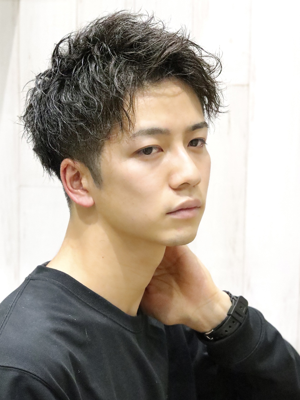 ツーブロックツイストスパイラルパーマ