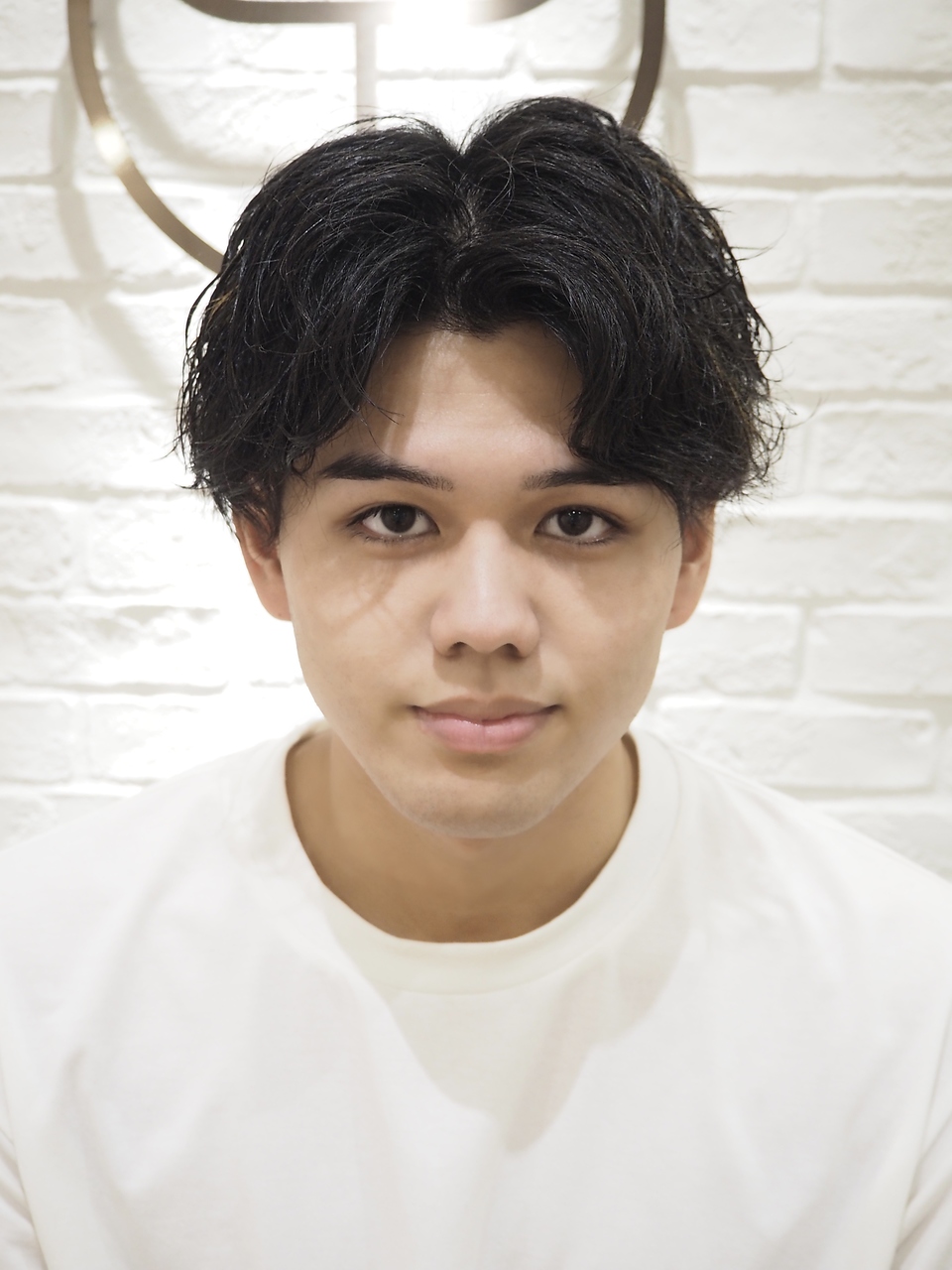 スパイラルリバースパーマツーブロックセンターパート