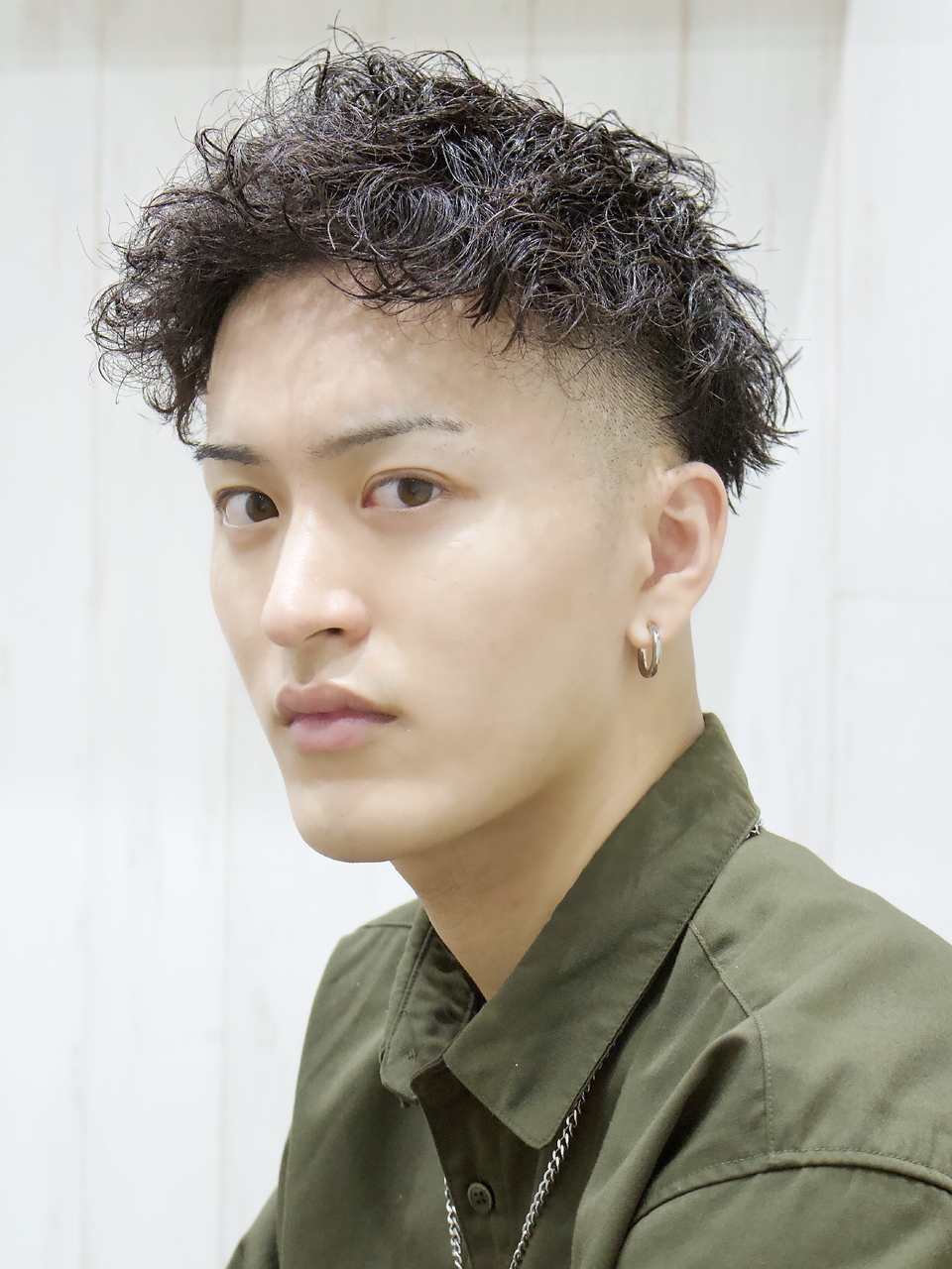 ジェット風ツイスパ×スキンフェード