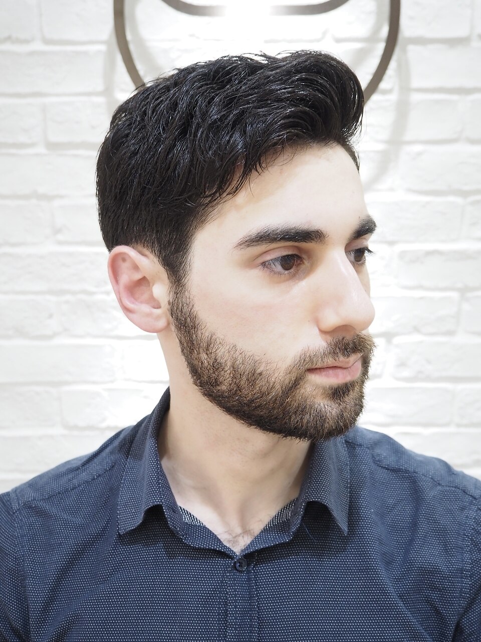 バーバー30代40代ワイルドアップバングリバースショート