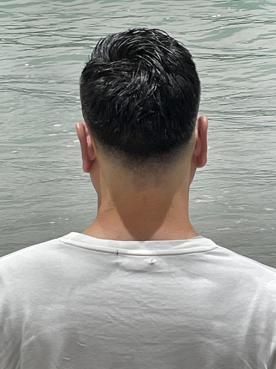 メンズフェードアップバング