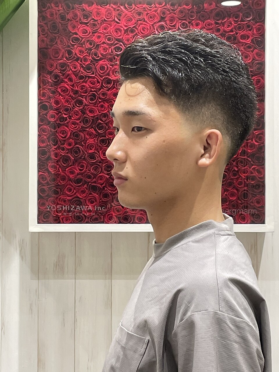 メンズ黒髪刈り上げ