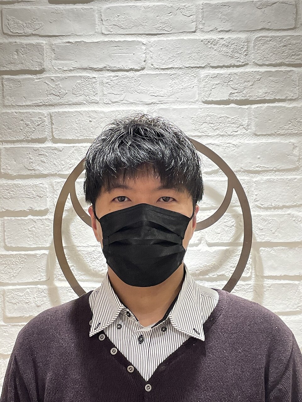 メンズ黒髪ツーブロックスタイル