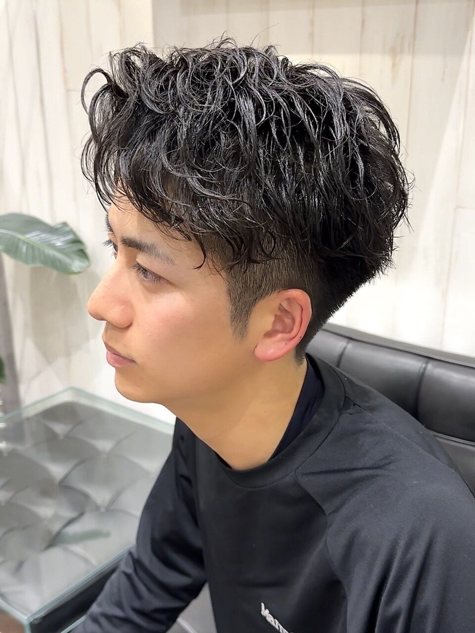 大人ビジネススパイラルパーマ横浜理容室