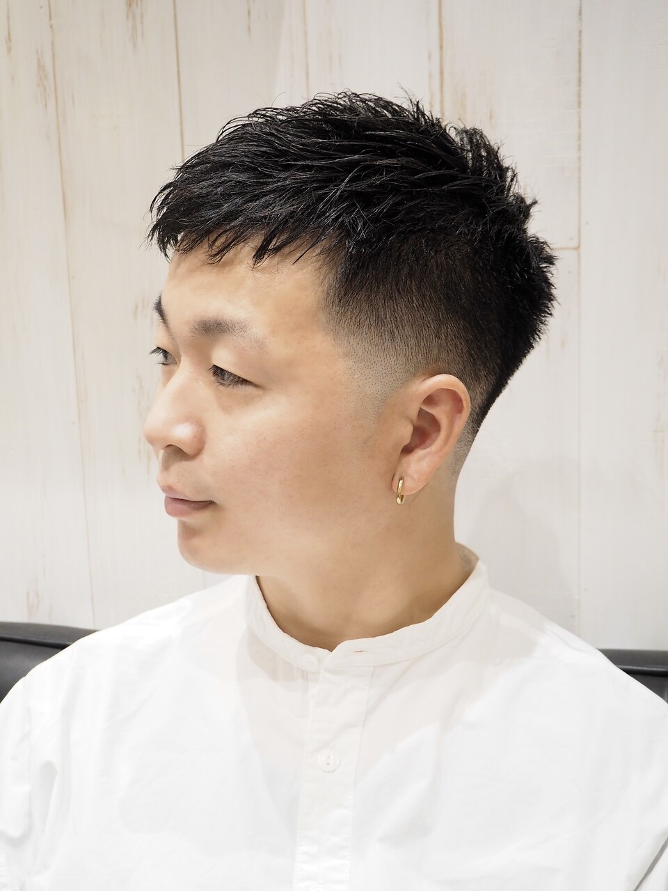 ゆるふわメンズカジュアルクロップフェード