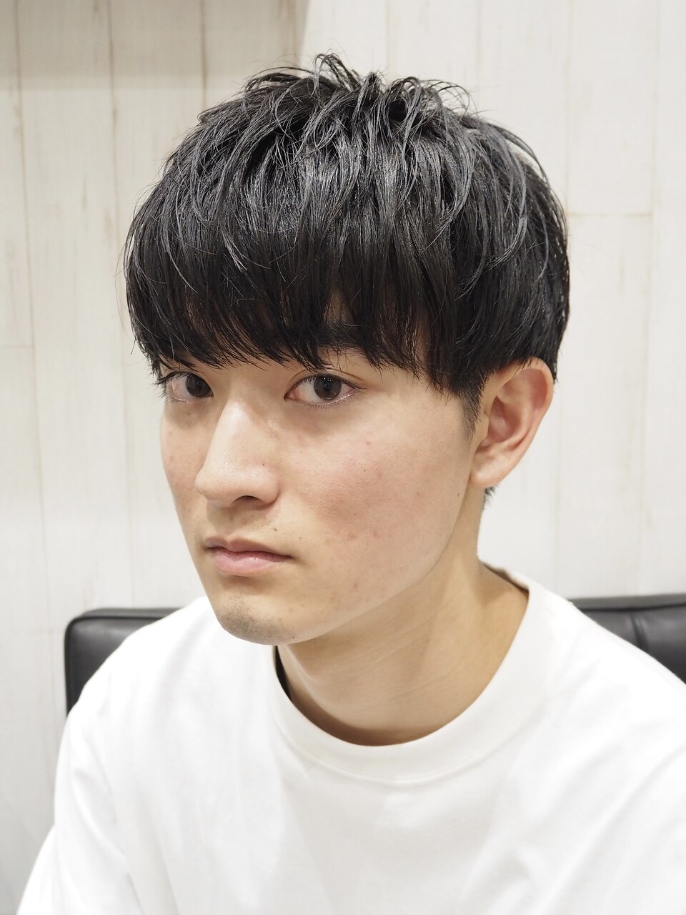 メンズツーブロック刈り上げショートマッシュ